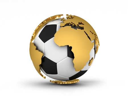 Soccer Ball in Globe